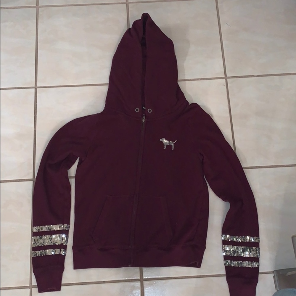 Pink sweatshirt hoodie